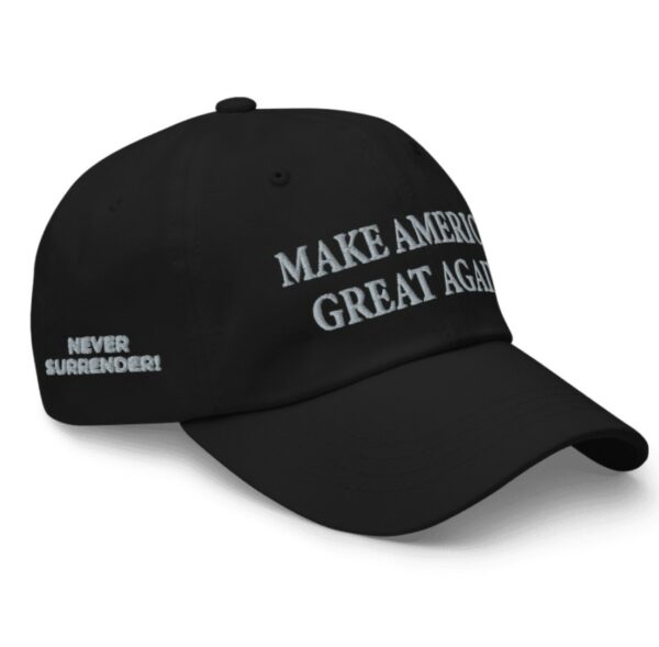 New Trump 2024 Never Surrender Black MAGA Hat Cap