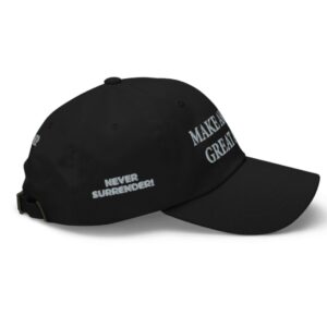 New Trump Never Surrender Black MAGA Hat Cap