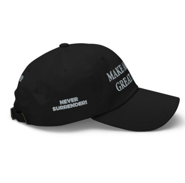 New Trump Never Surrender Black MAGA Hat Cap