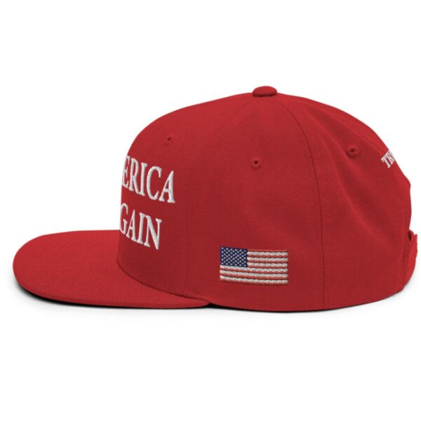 New Trump Never Surrender Red MAGA Snapback Hats