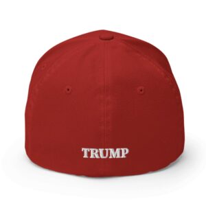 New Trump Never Surrender Red MAGA Structured Twill Cap