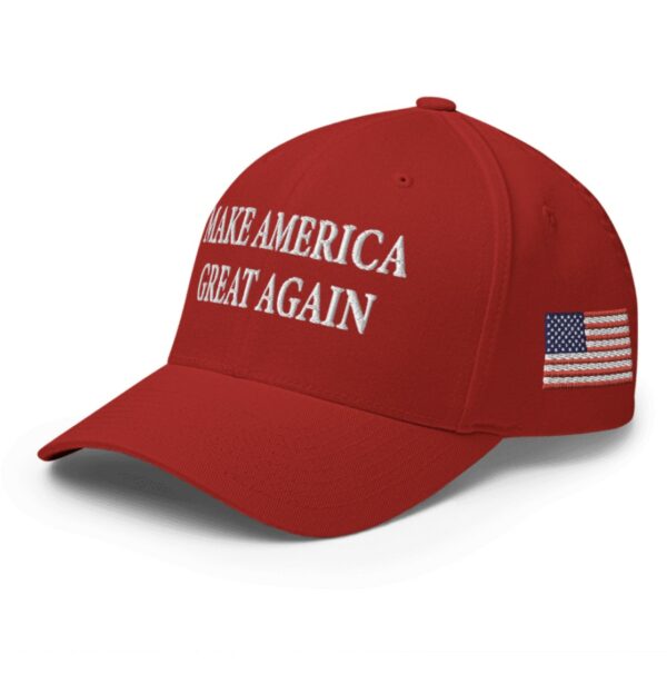 New Trump Never Surrender Red MAGA Structured Twill Cap Hat