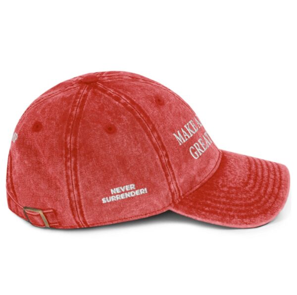 New Trump Never Surrender Red MAGA Vintage Cap Hat