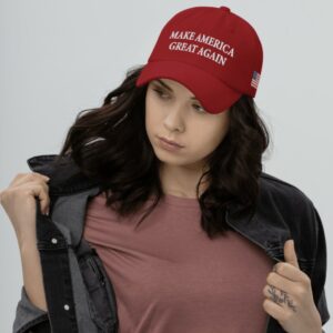 Trump 2024 Never Surrender Red MAGA Hat Caps us