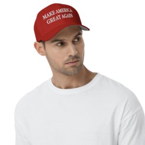 Trump MAGA 47 Red Closed-Back Structured Caps