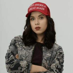 Trump MAGA 47 Red Trucker Hat Cap Women