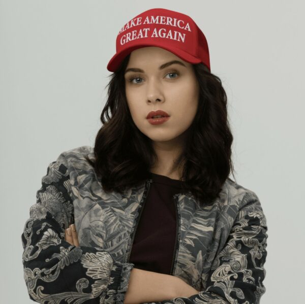 Trump MAGA 47 Red Trucker Hat Cap Women