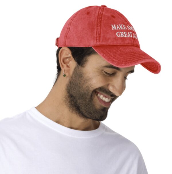 Trump MAGA 47 Red Vintage Cap Hat