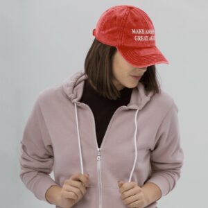 Trump MAGA 47 Red Vintage Cap Hat Women