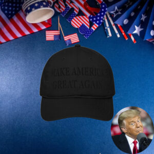 Dark MAGA Embroider Black Hat3