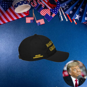 The black and gold hat