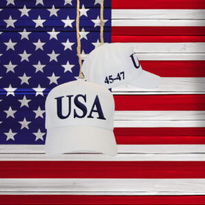 Trump USA 45-47 White Hat